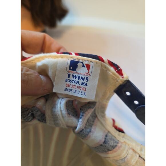 Vintage Twins Enterprise Atlanta Braves Hat Snapback Cap MLB 90s Navy A Logo USA - Picture 14 of 14